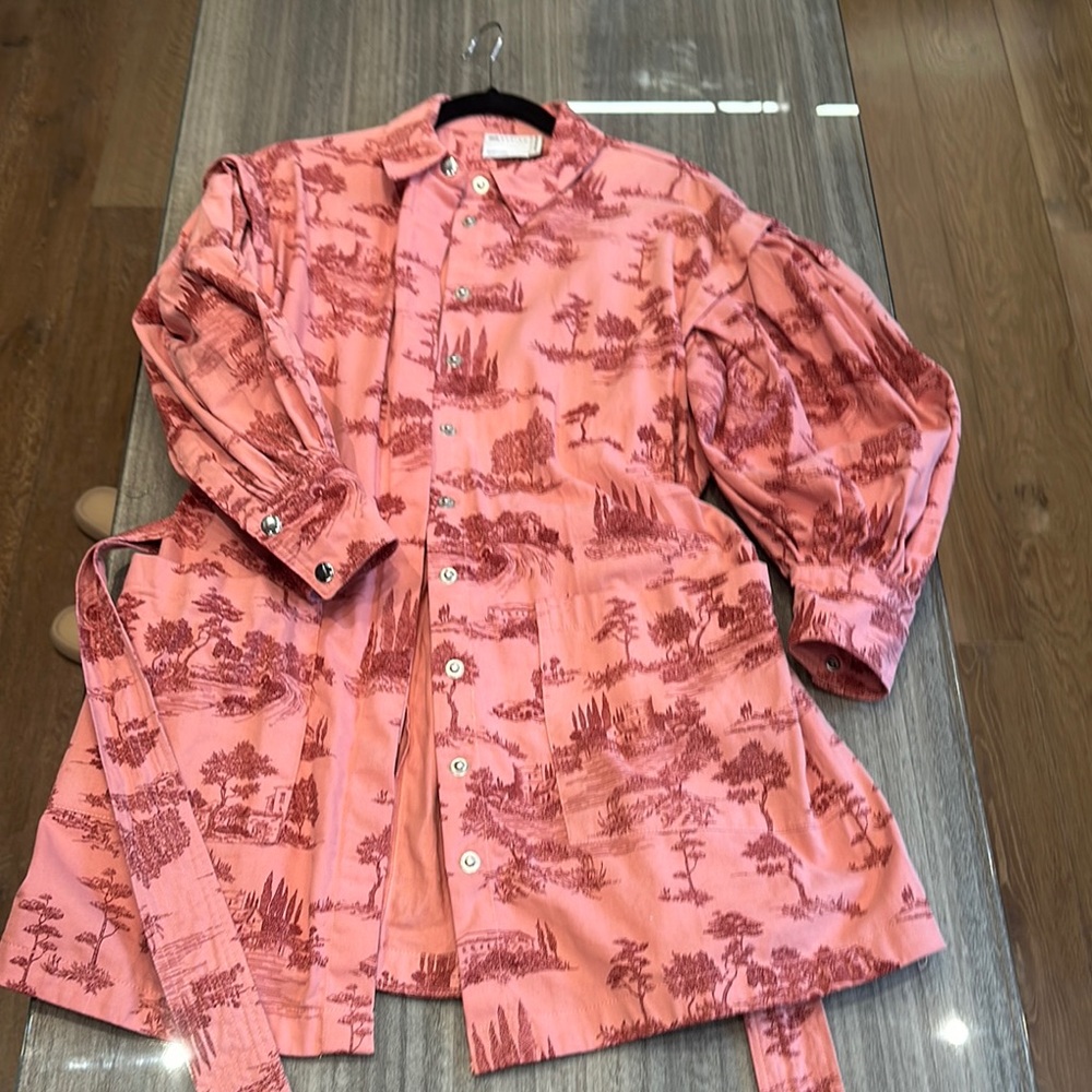 Pink ASOS Patterned Button-Up Shirt